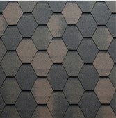 TEGOLA Střešní šindel PREMIUM LINE MOSAIK 020 2-Tone brown, cena za m2